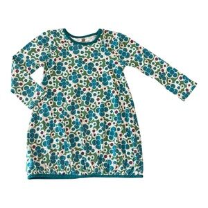 Tea Collection blue and green floral tunic dress